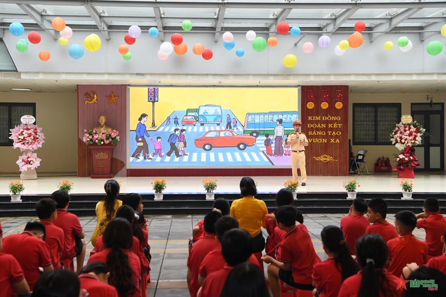 Ra mắt mô hình Cổng trường an toàn giao thông